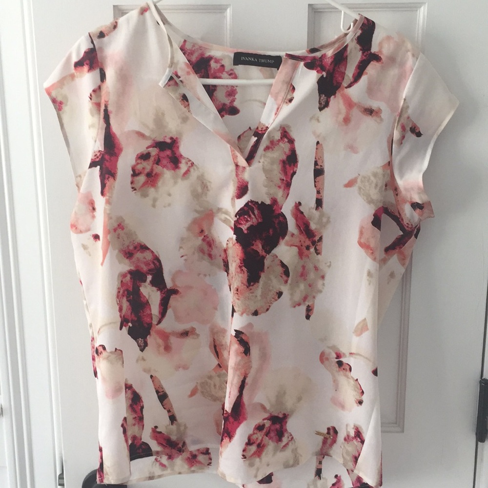 M Ivanka Trump floral blouse